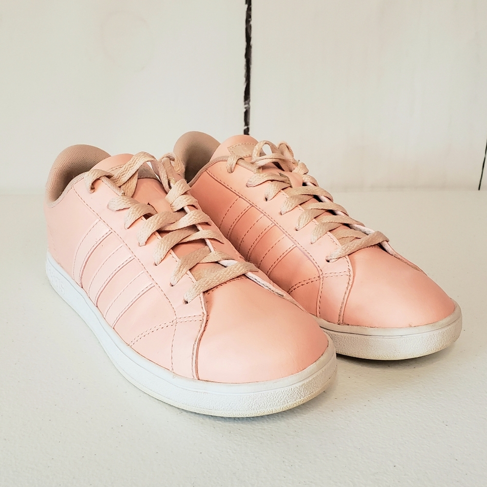 *SOLD*Adidas Neo Baseline Striped Leather Sneakers - Picture 2 of 11